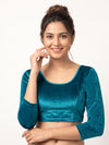 Vamas Velvet Stretchable Long Sleeve Blouse