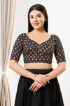 Black Multi Thread Blouse