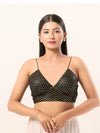 Sequence V Neck Yoke Strappy Blouse