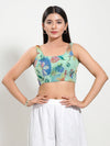 Tie-Dye Round Neck Blouse
