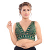 Signature V Neck Embroidery Sequence Blouse
