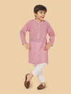 Boys Stylish Printed Kurta Pyjama Set