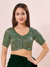 Vamas Kinkhab Brocade Front Open Blouse
