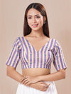 Summer Printed V Neck Blouse