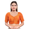 Brocade 4 Butti Round Neck Blouse