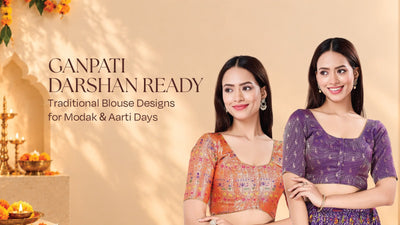 Ganpati Darshan Ready: Traditional Blouse Designs for Modak & Aarti Days
