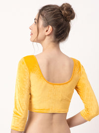 Vamas Velvet Stretchable Long Sleeve Blouse