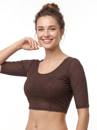 Vamas Dobby Stretchable Readymade Blouse
