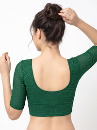 Vamas Dobby Stretchable Readymade Blouse