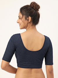 Vamas Dobby Stretchable Readymade Blouse