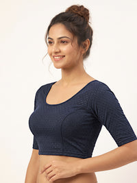 Vamas Dobby Stretchable Readymade Blouse
