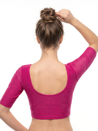 Vamas Dobby Stretchable Readymade Blouse