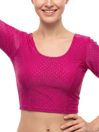 Vamas Dobby Stretchable Readymade Blouse