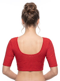 Vamas Dobby Stretchable Readymade Blouse
