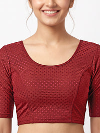 Vamas Dobby Stretchable Readymade Blouse