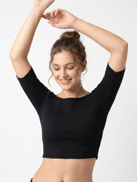 Vamas Ribbed Stretchable Readymade Blouse