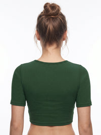 Vamas Ribbed Stretchable Readymade Blouse