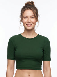 Vamas Ribbed Stretchable Readymade Blouse