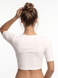 Vamas Ribbed Stretchable Readymade Blouse