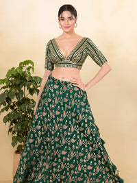Gota Work Plunging V Designer Blouse