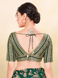 Gota Work Plunging V Designer Blouse
