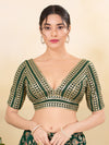Gota Work Plunging V Designer Blouse