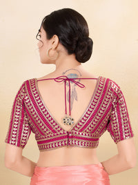 Gota Work Plunging V Designer Blouse