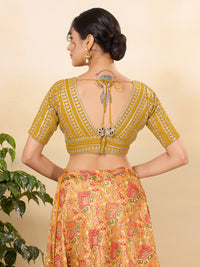 Gota Work Plunging V Designer Blouse