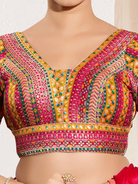 Position Print V Neck Multi Elbow Blouse