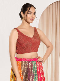 Designer Crush Tissue V Neck Blouse