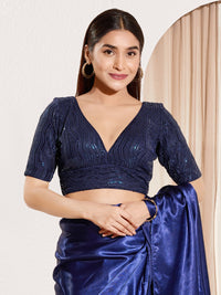 Party Wear Special Black V Neck Blouse