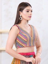 Designer Multi Lace Blouse