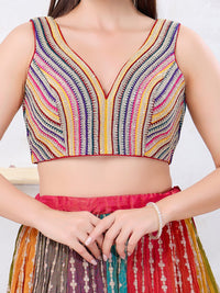 Designer Multi Lace Blouse