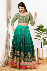 Zari Embroidered Sweetheart Neck Blouse