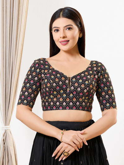 Black Multi Thread Blouse
