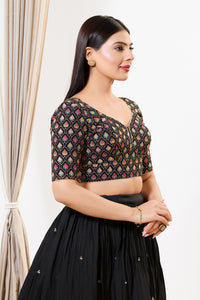 Black Multi Thread Blouse