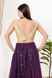Sequence Spegetti Party Wear Blouse