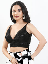 Sequence Spegetti Party Wear Blouse