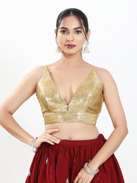 Sequence Spegetti Party Wear Blouse