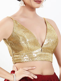 Sequence Spegetti Party Wear Blouse