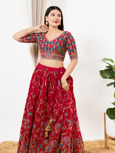 Machine Embroidered Yoke Wedding Blouse