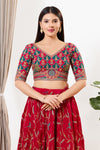 Machine Embroidered Yoke Wedding Blouse