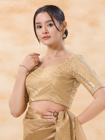 Gold Zari Abhla Blouse