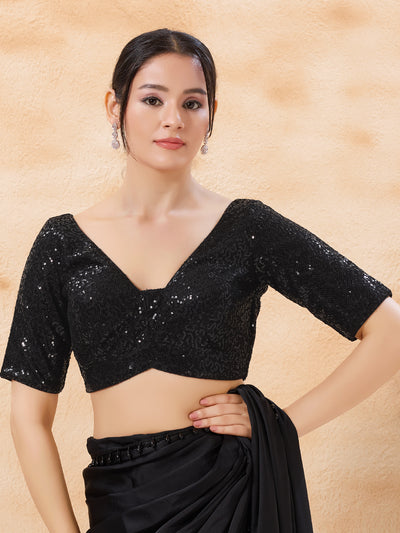 Sequence Yoke Elbow Sleeves Blouse