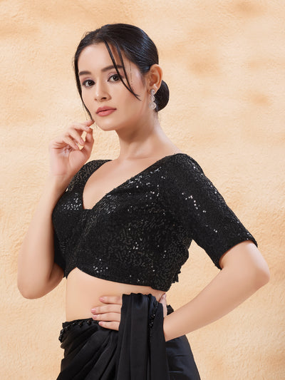 Sequence Yoke Elbow Sleeves Blouse