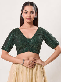 Sequence Yoke Elbow Sleeves Blouse