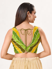 Multi Embroidered Zig Zag Blouse
