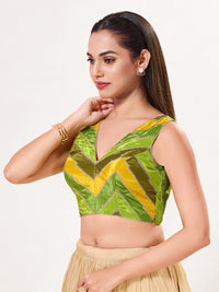 Multi Embroidered Zig Zag Blouse
