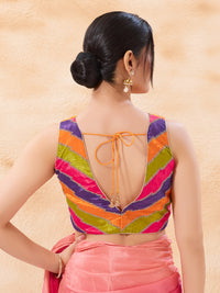 Multi Embroidered Zig Zag Blouse