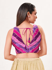 Multi Embroidered Zig Zag Blouse